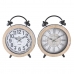 Настольные часы DKD Home Decor 25,8 x 8 x 32 cm Натуральный Белый Железо традиционный Деревянный MDF (2 штук)