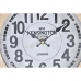 Reloj de Mesa DKD Home Decor 25,8 x 8 x 32 cm Natural Blanco Hierro Tradicional Madera MDF (2 Unidades)