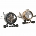 Настольные часы DKD Home Decor 23 x 16 x 13 cm Самолет Чёрный Позолоченный Железо Vintage (2 штук)