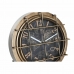 Horloge de table DKD Home Decor Mappemonde 22 x 17 x 29 cm Verre Argenté Noir Doré Blanc Fer (2 Unités)
