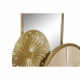 Bordsklocka DKD Home Decor 26 x 8 x 53 cm Spiegel Natuurlijk Gouden Metaal Hout MDF