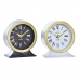 Настольные часы DKD Home Decor Balts Melns Stikls Dzelzs 12 x 6 x 13 cm (2 gb.)