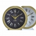 Stolní hodiny DKD Home Decor Alb Negru Geam Fier 12 x 6 x 13 cm (2 Unități)