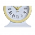 Orologio da Tavolo DKD Home Decor Bianco Nero Cristallo Ferro 12 x 6 x 13 cm (2 Unità)
