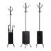 Coat rack Umbrella stand Black Metal (34 x 188 x 34 cm)