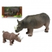 Conjunto Animais Selvagens Rinoceronte (2 pcs)