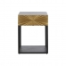 Noční stolek DKD Home Decor Zlatá 35 x 40 x 55 cm Černý Kov Dřevo