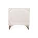 Noční stolek DKD Home Decor Bílý Černý Zlatá Kov mangové dřevo 50 x 40 x 50 cm