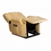 Avslappningsstol med massage och liftfunktion Astan Hogar Kräm Syntetiskt läder