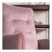 Fotel rozkładany Astan Hogar Relaks Ręczne Różowy Aksamit