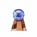 Kaarshouder DKD Home Decor Blauw Amber Tweekleurig Kristal 7 x 7 x 12 cm