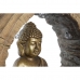 Figura Decorativa DKD Home Decor 40 x 13 x 40 cm Dourado Castanho Buda Oriental (2 Unidades)