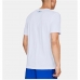 Men’s Short Sleeve T-Shirt Under Armour Fleece Big Logo White