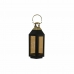 Farol DKD Home Decor Negro Cristal Hierro Dorado (22 x 20 x 46 cm)