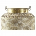 Lanterne DKD Home Decor 26,5 x 26,5 x 22 cm Παλαιωμένο φινίρισμα Κρυστάλλινο Χρυσό Μέταλλο Άραβας