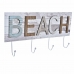 Настенная вешалка DKD Home Decor Деревянный Металл Пляж 45 x 5 x 23 cm (2 штук)