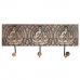 Wall mounted coat hanger DKD Home Decor Metal Mango wood Natural Buddha Oriental 38 x 6 x 18 cm