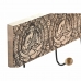 Wall mounted coat hanger DKD Home Decor Metal Mango wood Natural Buddha Oriental 38 x 6 x 18 cm