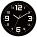 Ceas de Perete 5five Negru polipropilenă (Ø 30 cm)