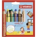 Creioane culori Stabilo Woody 3 în 1 Multicolor