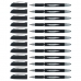 Inkoustové pero Uni-Ball Rollerball Jestsream SX-210 Černý 1 mm (12 Kusy)