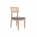 Обеденный стул DKD Home Decor Ель полиэстер Темно-серый (46 x 53 x 90 cm)