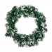 Corona de Navidad Copos de nieve Blanco Verde