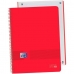 Notebook Oxford Live&Go Red A4 5 Pieces