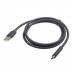 Καλώδιο USB 2.0 σε USB C GEMBIRD 480 Mb/s Μαύρο