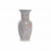 Vase DKD Home Decor 13 x 13 x 31 cm Porcelaine Bleu Orange Oriental