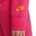 Dívčí mikina s kapucí  CROP HOODIE  Nike DM8372 666  Růžový