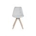 Jedálenská stolička DKD Home Decor Polyester Svetlo šedá Dub (48 x 44 x 84 cm)