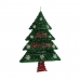 Dekorace Vánoční stromeček 44 x 58,8 x 7 cm Červený Stříbřitý Zelená Plastické Polypropylen