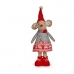 Dekoratívne postava Myš Vianoce 48 cm Biela Červená Sivá Krém