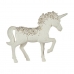 Figură Decorativă Unicorn 9,5 x 31 x 40 cm Alb Plastic