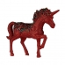 Декоративна фигурка Еднорог 9,5 x 31 x 40 cm Червен Син Пластмаса