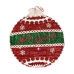 Kerstbal LED Licht 40 x 4 x 40 cm 40 x 5,5 x 40 cm Rood Zilverkleurig Wit Plastic Polypropyleen