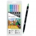 Felt-tip pens Tombow Double-ended Multicolour