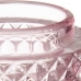 Kynttilänjalka Pinkki Lasi (7,5 x 7,5 x 7,5 cm)
