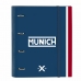 Krúžkové zakladače Munich Soon A4 Modrá (27 x 32 x 3.5 cm)