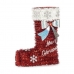Božićna Čarapa Traka za božićno drvce 18 x 23 x 8 cm Crvena Bijela Plastika polipropilen