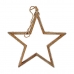 Новогоднее украшение Звезда Пурпурин Силуэт 31 x 5,5 x 60 cm Серебристый Деревянный