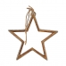 Vánoční ozdoba Hvězda Třpytky Silueta 28,5 x 6 x 56 cm Stříbřitý Dřevo