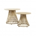 Set of 2 tables DKD Home Decor Vaaleanruskea 61 x 61 x 54 cm