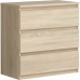 Chest of drawers Chelsea 111,9 x 100,7 x 77 cm Brown