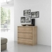 Chest of drawers Chelsea 111,9 x 100,7 x 77 cm Brown