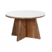 Centre Table DKD Home Decor Marble Acacia (70 x 70 x 43 cm)