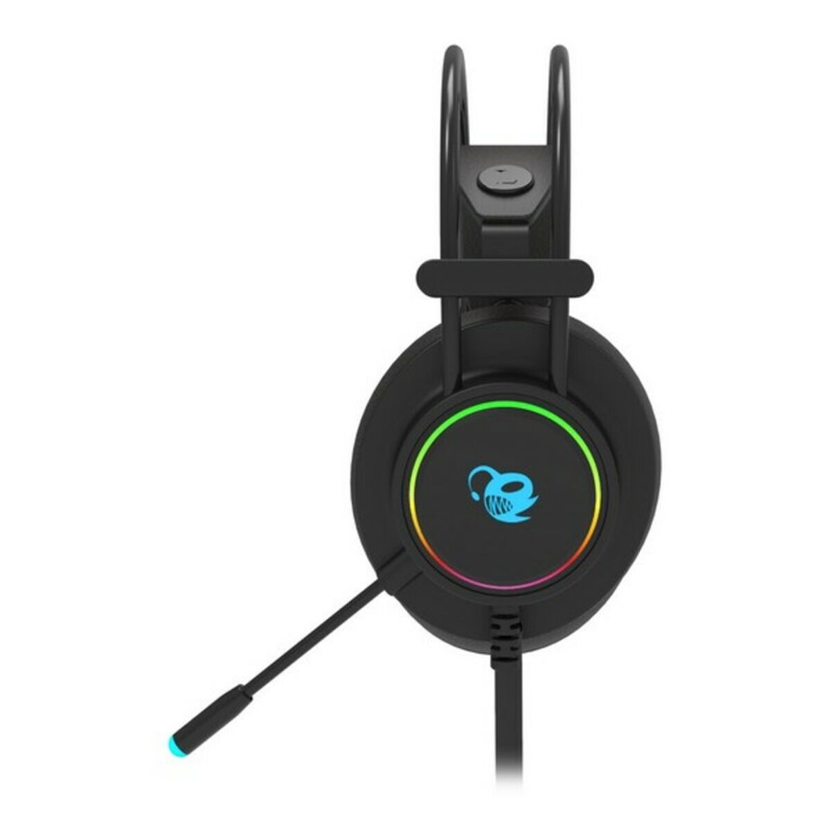 Auriculares com microfone CoolBox DeepLighting Preto