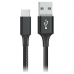 USB A - USB C Kábel Goms Fekete 1 m