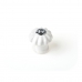 Úchytka Rei e524 Kulatý Porcelán Kov Bílý 4 kusů (Ø 28 x 27 mm)